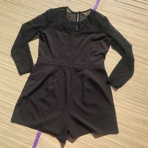 Garage Romper Black and  Lace